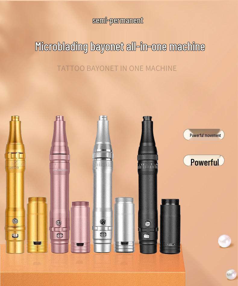 All-in-One Korean Style Permanent Makeup Machine: Eyebrow, Eyeliner, Lip Tattoo with Single Battery