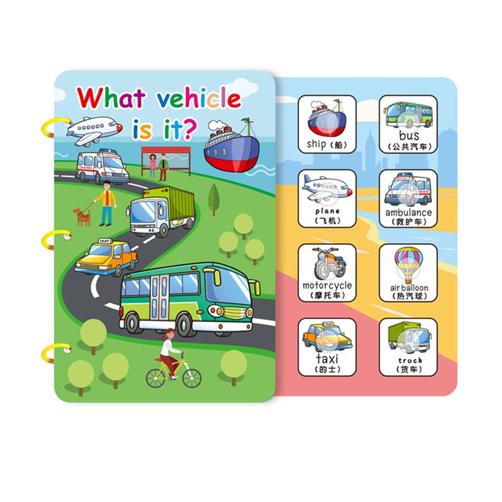 

Toddlers Quiet Busy Book Portable Oilproof Reusable Early Education Sticker Toy Plaything Christmas Festival Holiday Gift