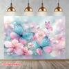 2D Sparkly Butterfly Cherry Blossom Backdrop for Photoshoot