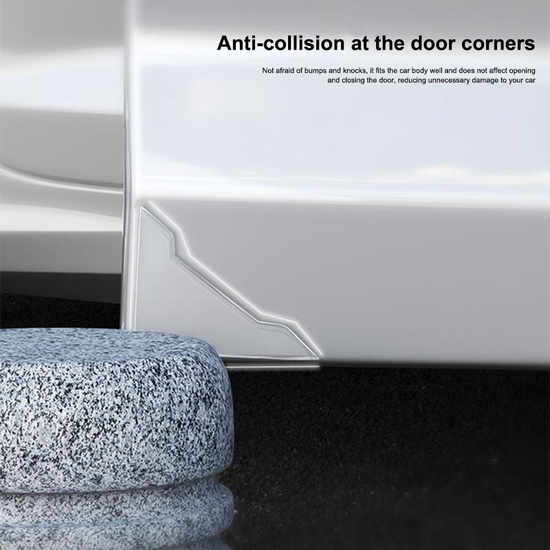 SBHX3 4Pcs Car Door Corner Protective Cover Anti-collision Stickers For KIA Soul Cadenza K5 K9 Proceed Niro Sportage EV3 Carnival