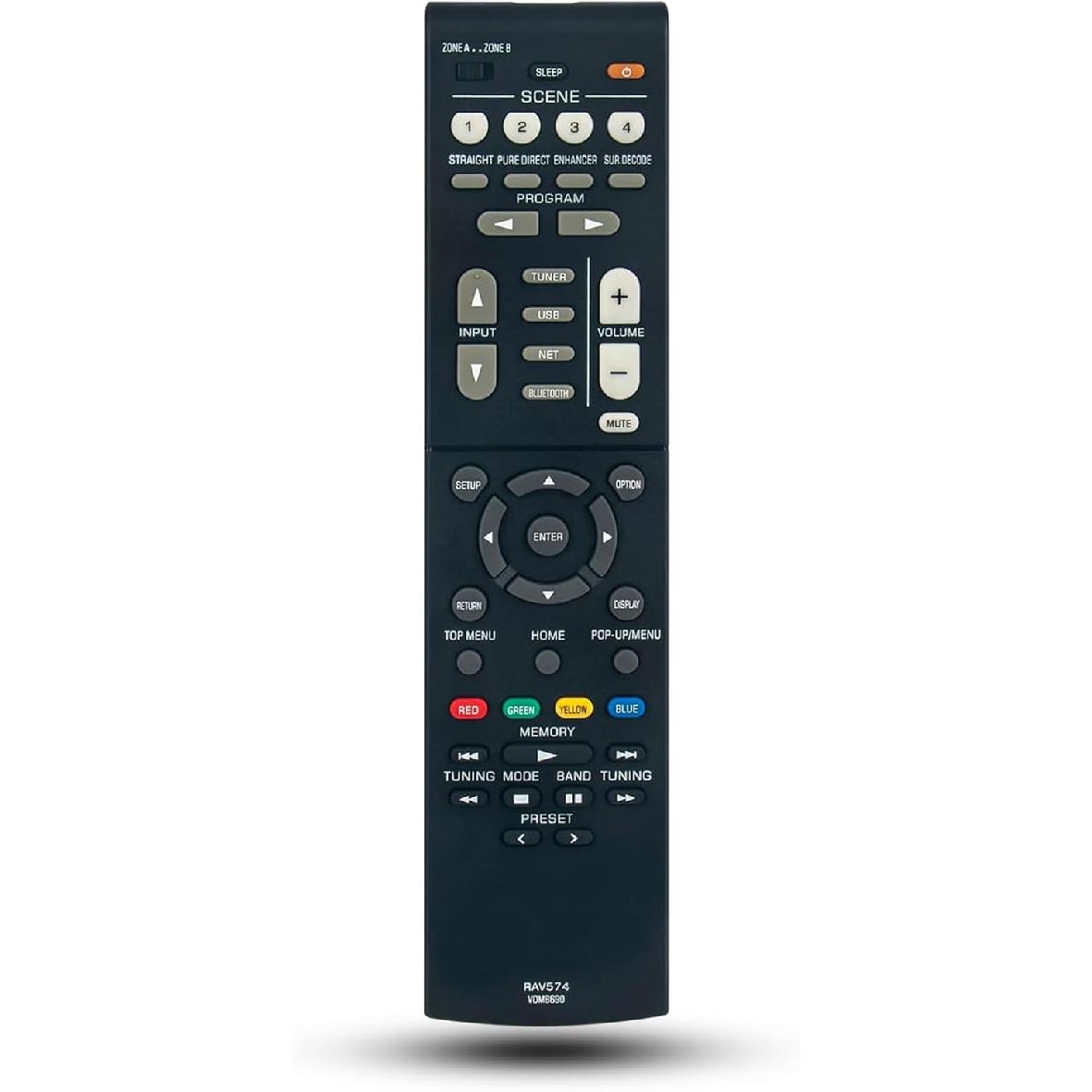 Replacement Remote Control for Yamaha RX-V4A RXV4A TSR-700 TSR700 Audio Receiver