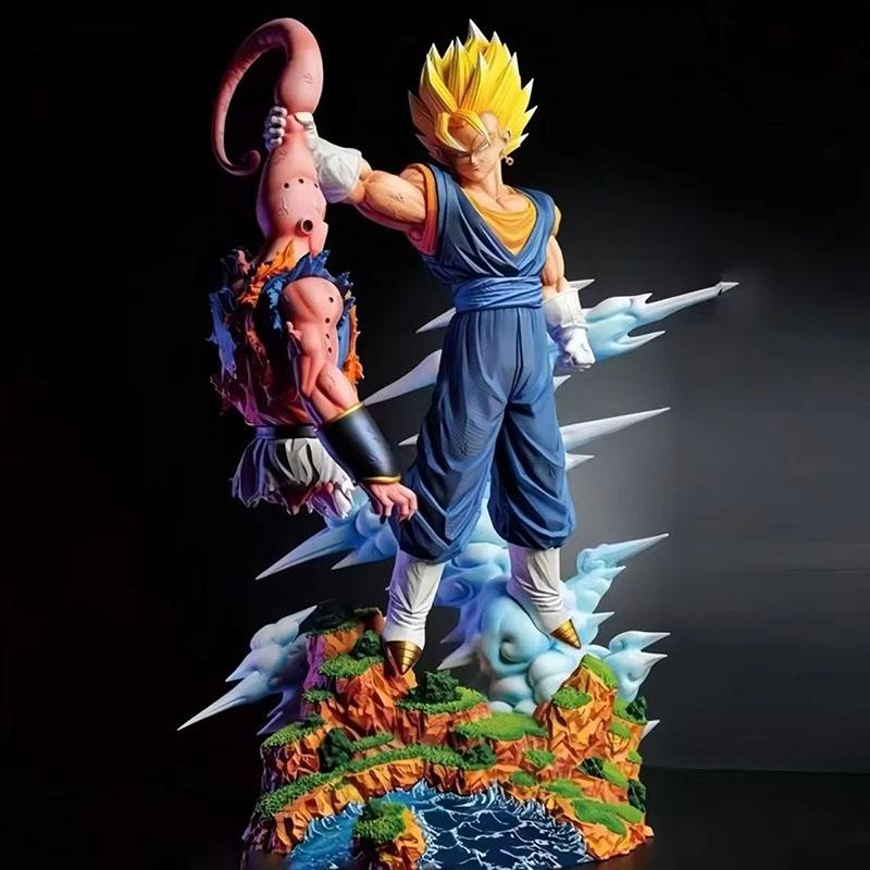 

В наличии Оригинальная Фигурка Аниме Dragon Ball Z Веджетта Против Маджина Буу Фигурки Супер Сайян Статуя GK Модель Коллекционная