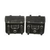 2pcs Combo Leather Saddle Bags | Handmade Bike Panniers | Motorcycle & Bicycle Side Luggage Bags