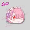 Rem Ram Peeking Anime Sticker Car Accessories Vinyl Car Stickers - Waterproof Decals For Cars Trucks Suvs Window Bumper Laptop