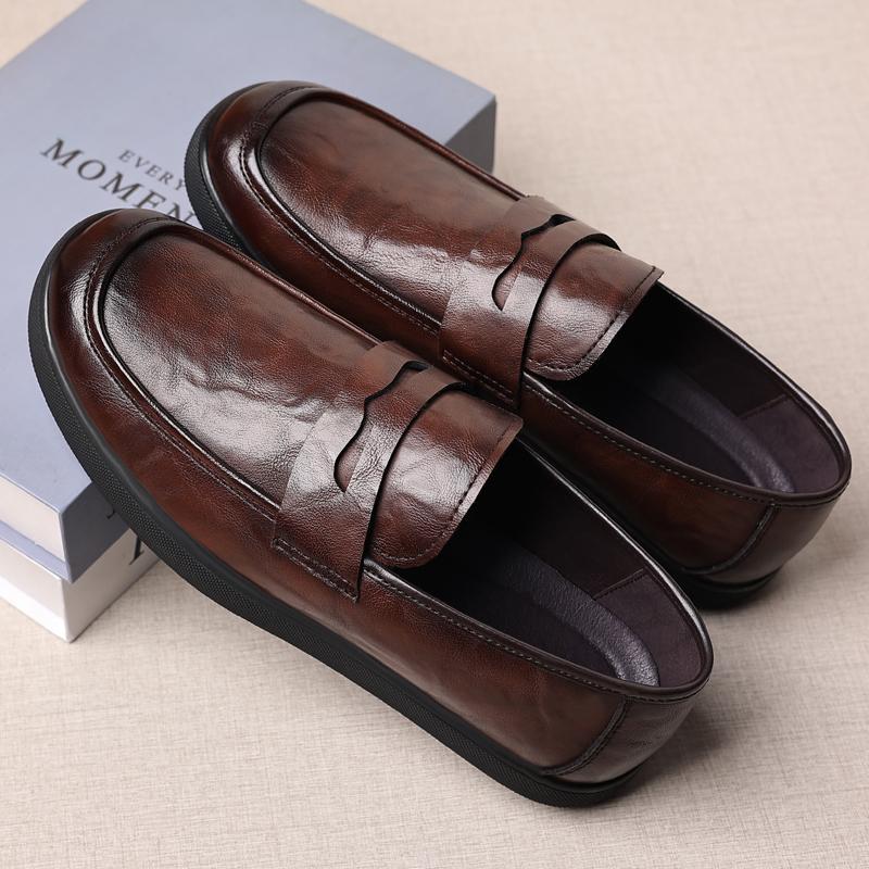 

Повседневная обувь Мужские кожаные мягкие лоферы для отдыха на природе модные удобные туфли мужские мокасины мужские Scarpe Da Uomo 10