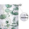 1PC Sheer Curtain Eucalyptus Leaf Golden Line Print, Rod Pocket Window Curtain for Living Room Luxury Home Decor