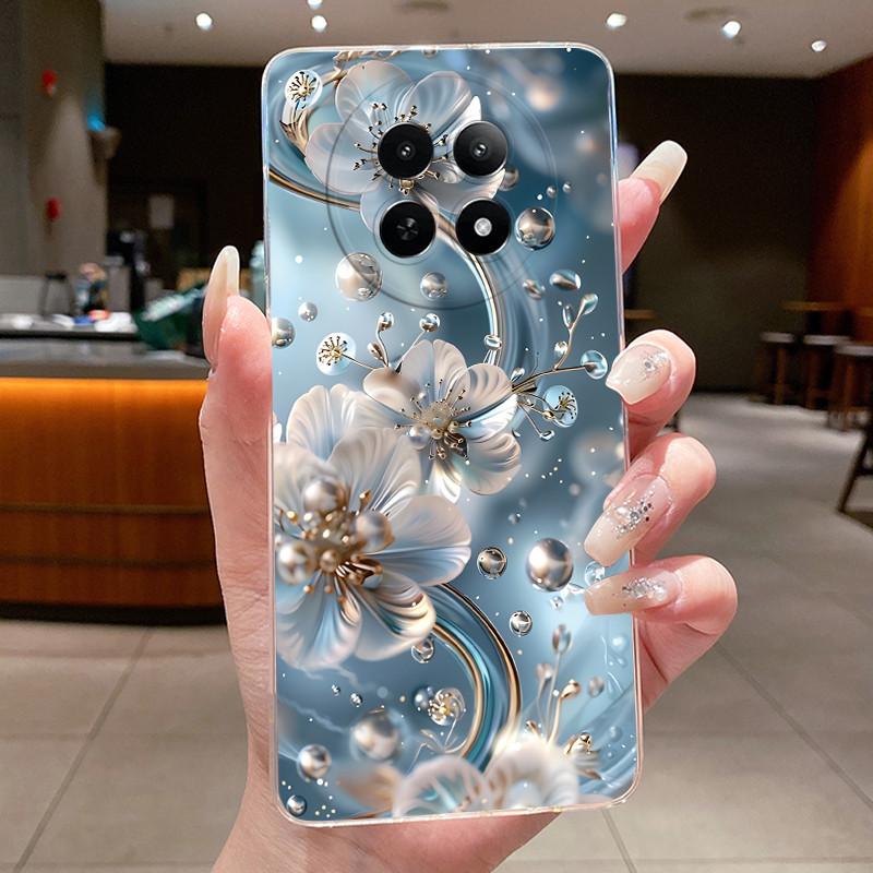 Phone Case For Realme 12 5G 12X 5G 13 5G C65 Protective Cases Realme Narzo N65 70X Capa Flower Butterfly Soft Silicone TPU Cover