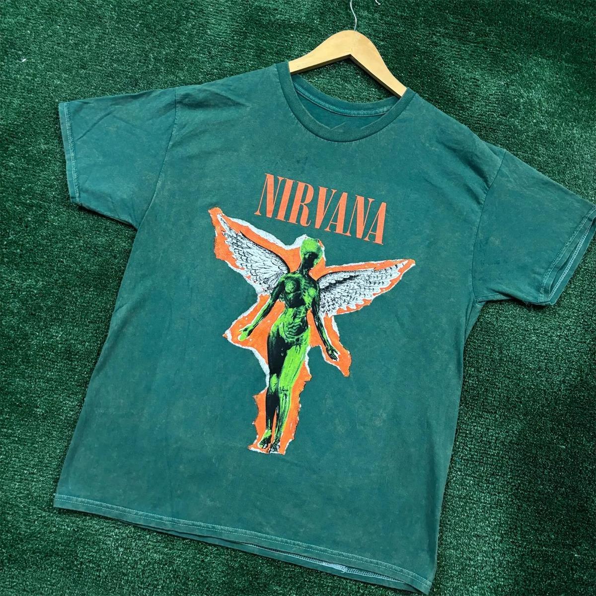 26 Nirvana In Utero Grunge Band T Shirt Size S-5XL Adult T Shirt Black S-5XL DO498 Unisex T-Shirt M