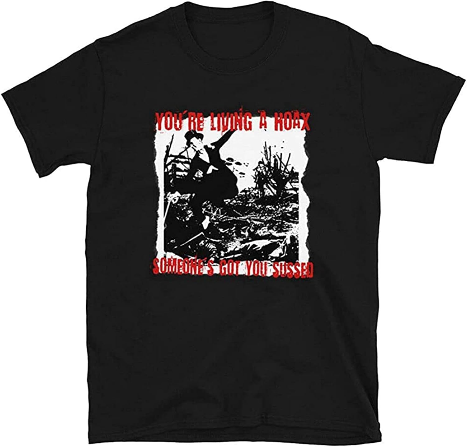 You re Living A Hoax - Killing Joke - Tribute Mens T-Shirt 4XL чёрный