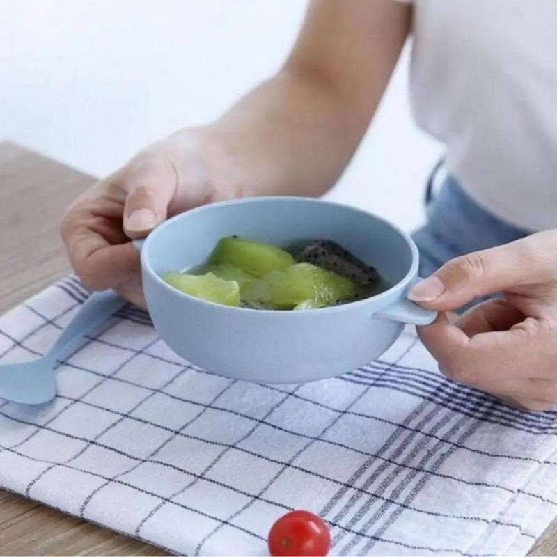 Food Container Wheat Straw Bowls Environmentally Reusable Noodle Bowls Dishwasher Microwave Multifunction Bowl Tableware