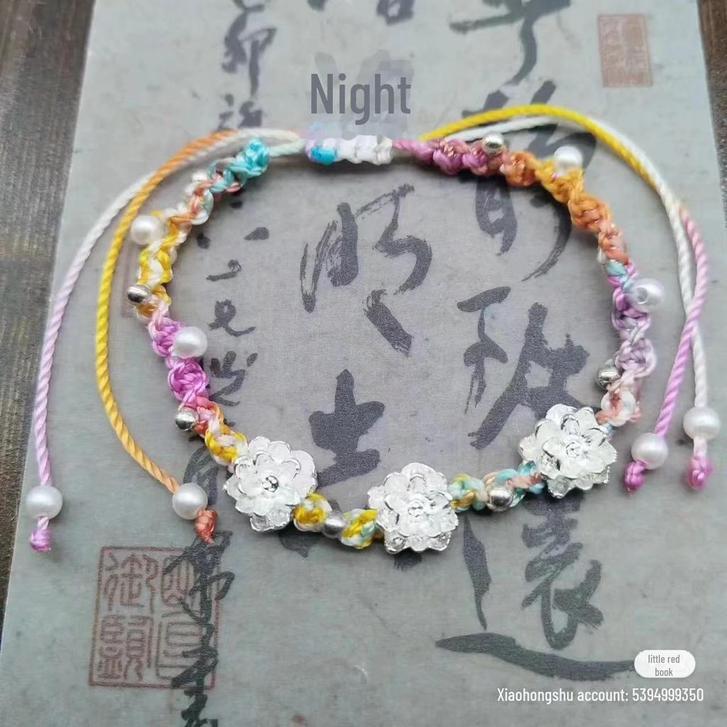 Wenwan Jiaren: Nuovo Bracciale Loto di Bambù 2024 per Donna - Design Intrecciato Retro Stile Nazionale Cool