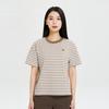 KOLON SPORT Moisture Wicking Striped Casual Short Sleeve T-Shirt Women tops LKRT4MT716