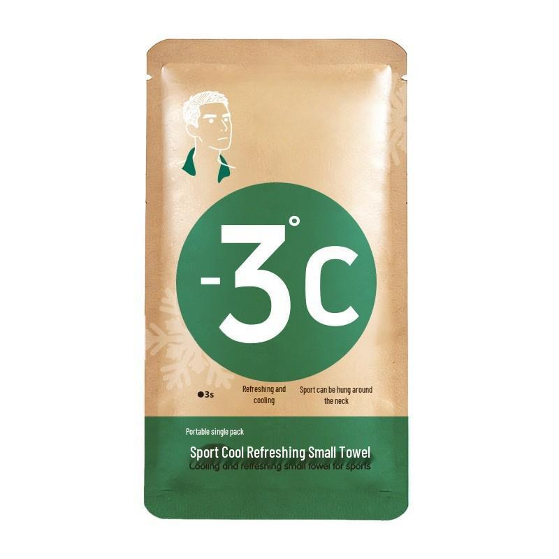 Portable Instant Cooling Towel - Sweat Absorbent, Quick-Drying, Individually Packed for Outdoor Fitness.