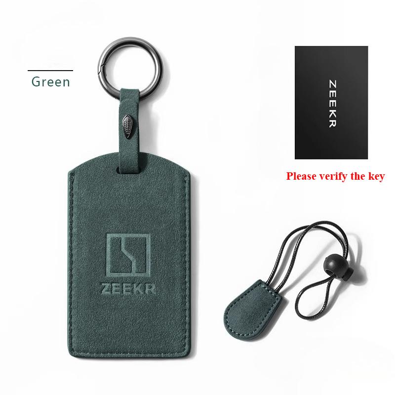 

Чехол для автомобильного ключа для ZEEKR 001 009 007 X, Умный держатель, Брелок, Чехол-защита, Корпус, Брелок зелёный