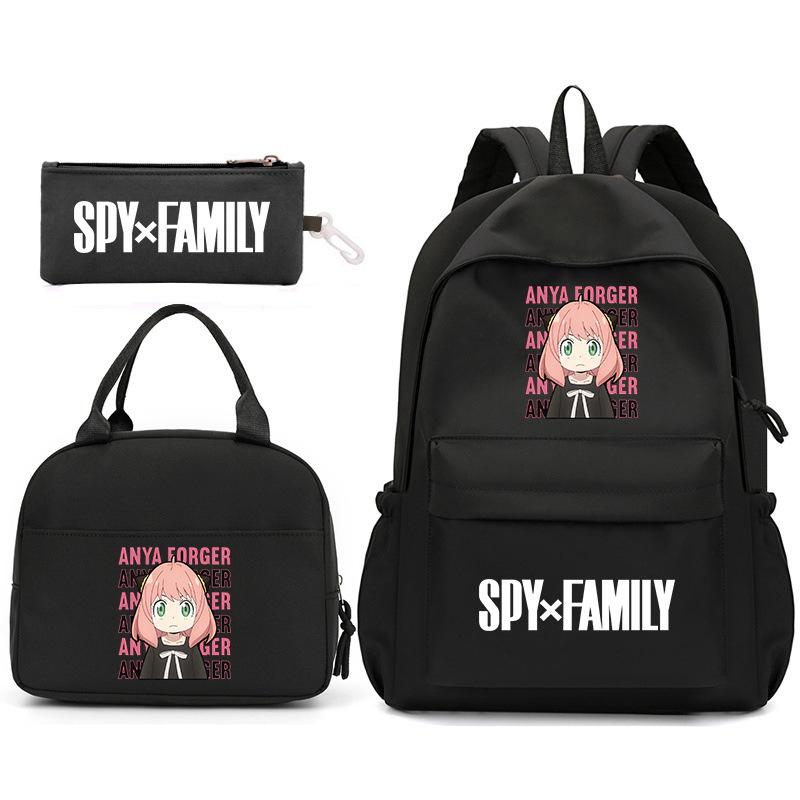 School Season Spy Playhouse Printed Backpack Pencil Bag Shoulder Bag Leisure Primary And Secondary School Students Schoolbag