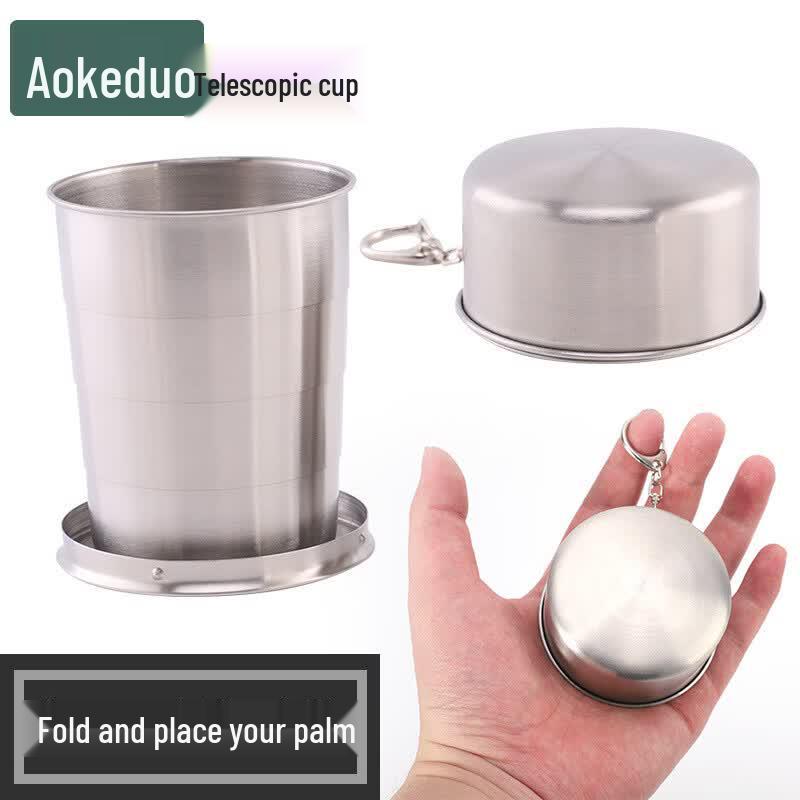 Aokedu Stainless Steel Telescopic Folding Cup