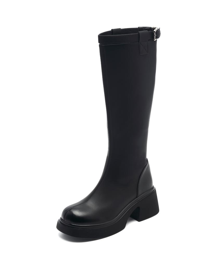 Spur Coline Minimal Platform Long Boots 5.5Cm -Ua9063 (2Color)