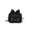 Letter Bow Pattern Solid Color Leather Children Shoulder Chain Bag Shoulder