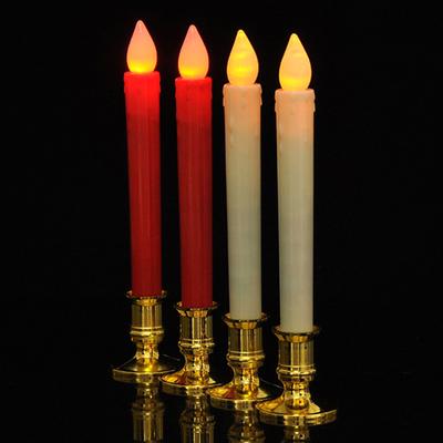 2 Candle Sticks, Cone-shaped Candles, Dinner Candle Bases, Wedding Decoration Candle Lights, Smokeless Home Decoration Candles