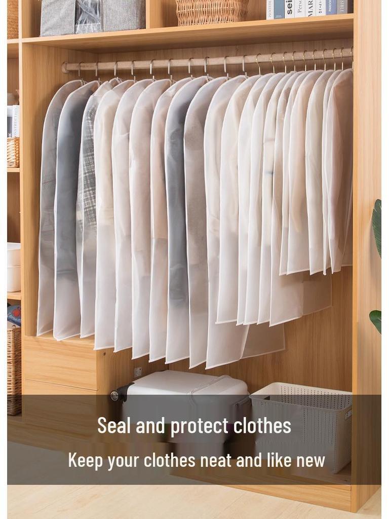 Funda de Polvo Lavable de PEVA Transparente para Ropa, Abrigos y Trajes