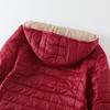 Women's Mid Length Autumn and Winter Plush Warm and Slim Fitting Cotton Jacket, Women's Oversized Casual Hooded Jacket