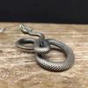 Vintage Alloy Snake Figurine Fine Carving For Figurine Decor Gifts For Snake Lovers