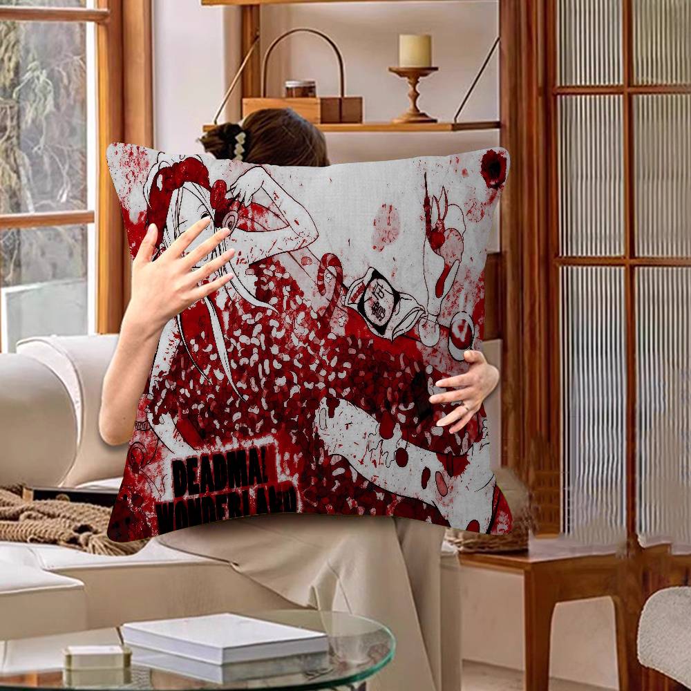 Anime D-DEADMAN W-WONDERLAND Stitch Lucky Dragon Pillow Cover Sofa Cushion Cover Home Room Decoration Children Gift