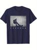 Snowboarder Graphic 100 Breathable Short Sleeve Tee with Snowboarder Silhouette FREEDOM Print Unisexs Tshirt