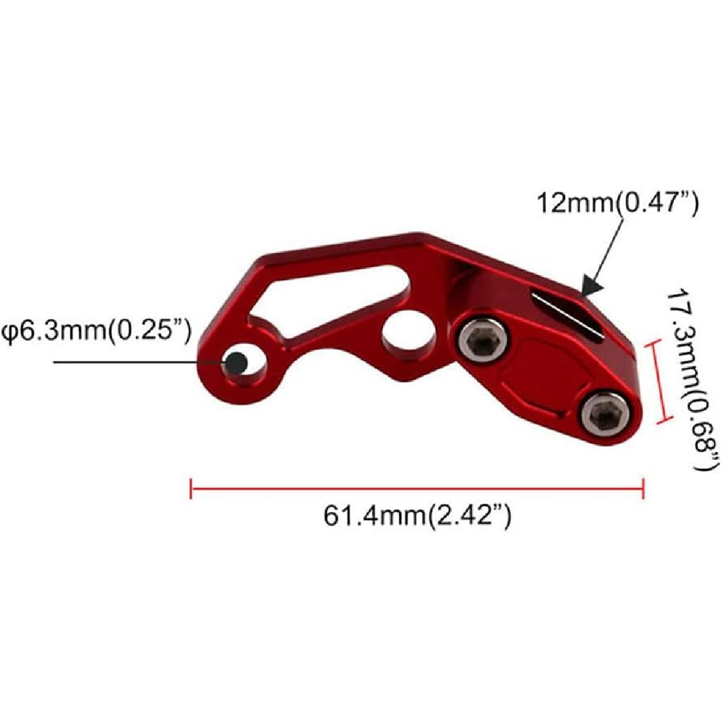 Universeller Motorrad-Bremskabelklemme Ölleitungsklemme Aluminium Bremskupplungskabel Ölrohr-Kabelklemme Passend für Yama-ha Hon-da