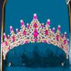 DIEZI Baroque Bridal Crown Headwear Crystal Hair Dress Accessories Tiara For Women Wedding Rhinestone Crown Hair Jewelry