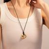 Geometric Round Pull-Out Necklace: Fashionable, Versatile, and High-End Sweater Chain