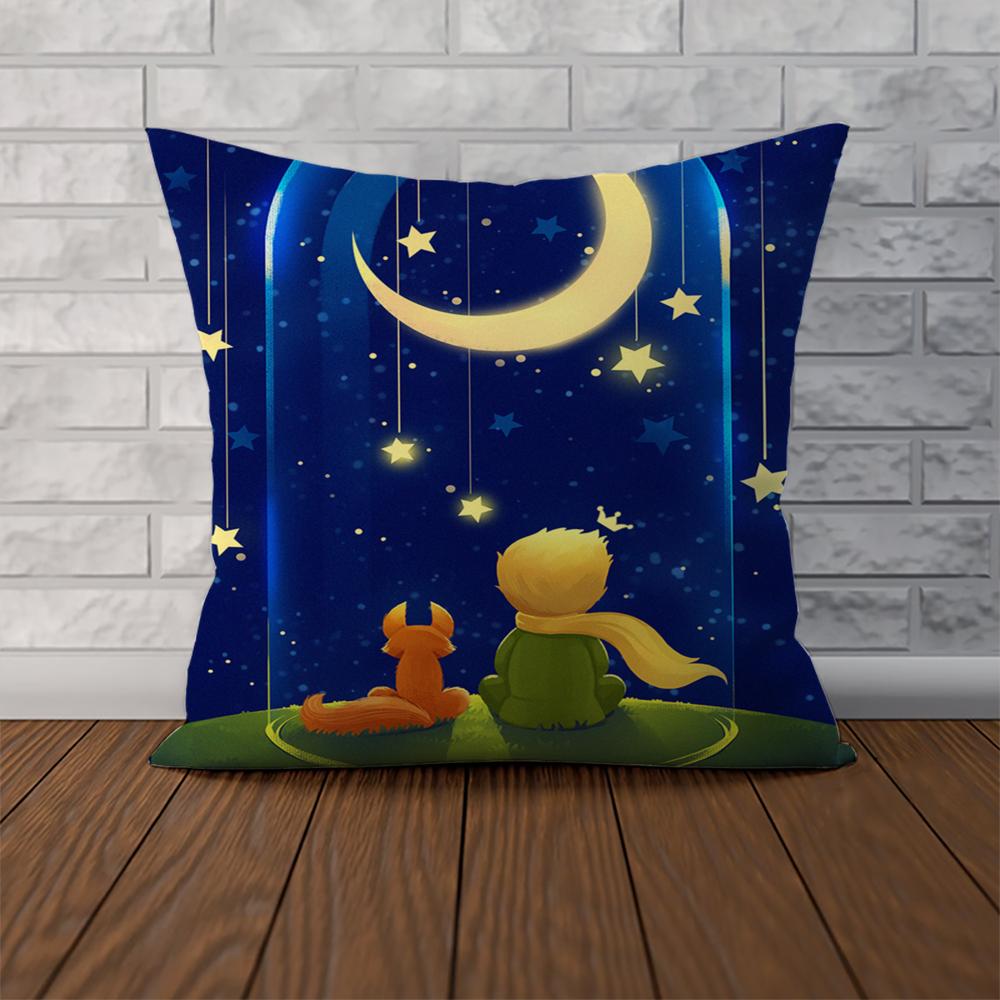 The Little PPrince Pillow Case For Car Sofa Decorative Home Doublesided Print Plush Square Throw Pillow Cushion Cover