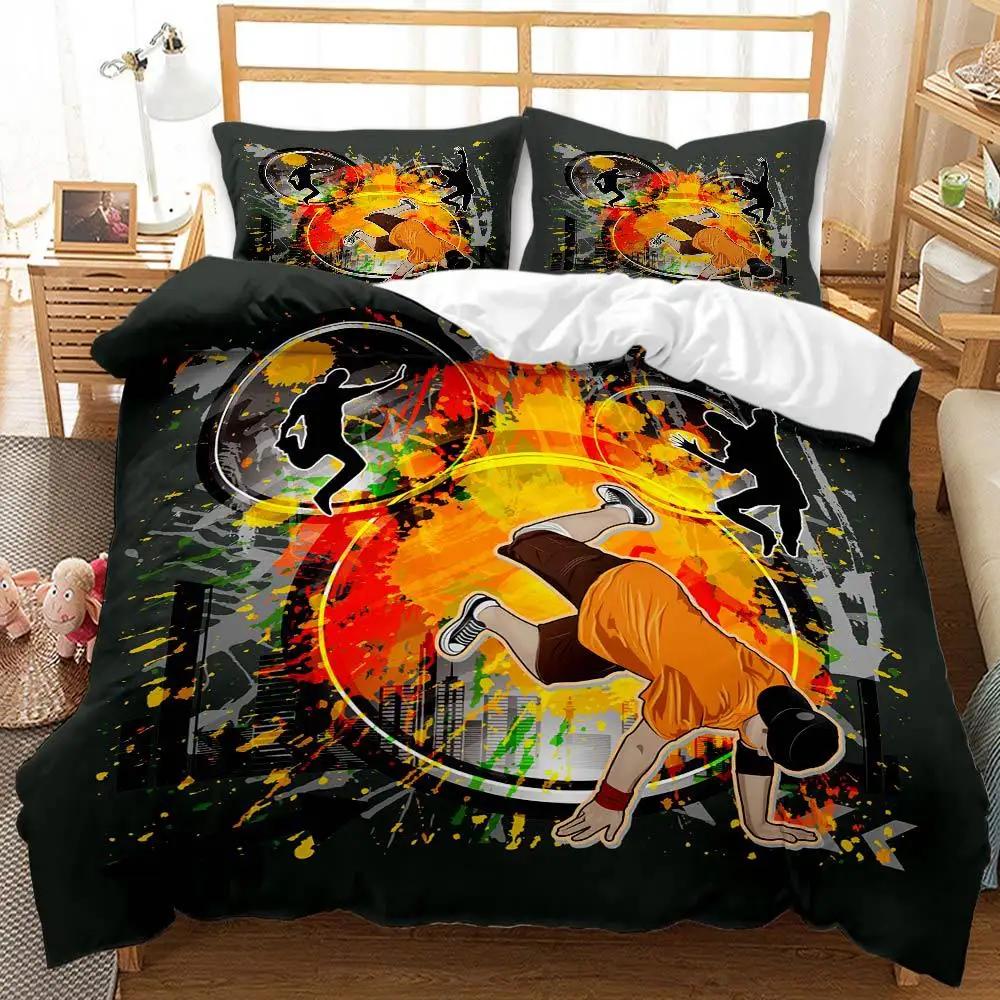 

Современный комплект пододеяльника с городским граффити без простыни Кинг Квин Дабл Твин Одинарный Набор постельного белья 140x210cm