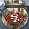 San Francisco 49ers2,Runder Teppich,Teppich für Wohnzimmer Schlafzimmer Sofa Spielzimmer Dekor,Rutschfeste Bodenmatte