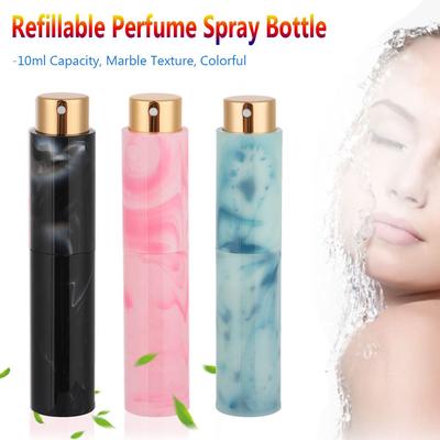 10ML Aluminum Container Marbling Perfume Spray Bottle Refillable Bottle Atomizer Makeup Water