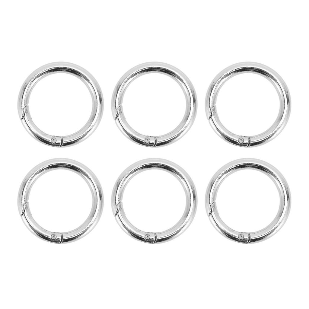 20Pcs Spring O Rings 1.69in Diameter 0.24in Thick Strong Copper Secure Closure Spring Buckles for Purse Bag Jewelry