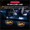 2 Pezzi Luci Portatili Wireless per Ombra Fantasma Portiera Auto Proiettore Logo di Benvenuto LED Lampada Per Porsche Boxster Cayenne Panamera Macan Cayman 911 918 996 917