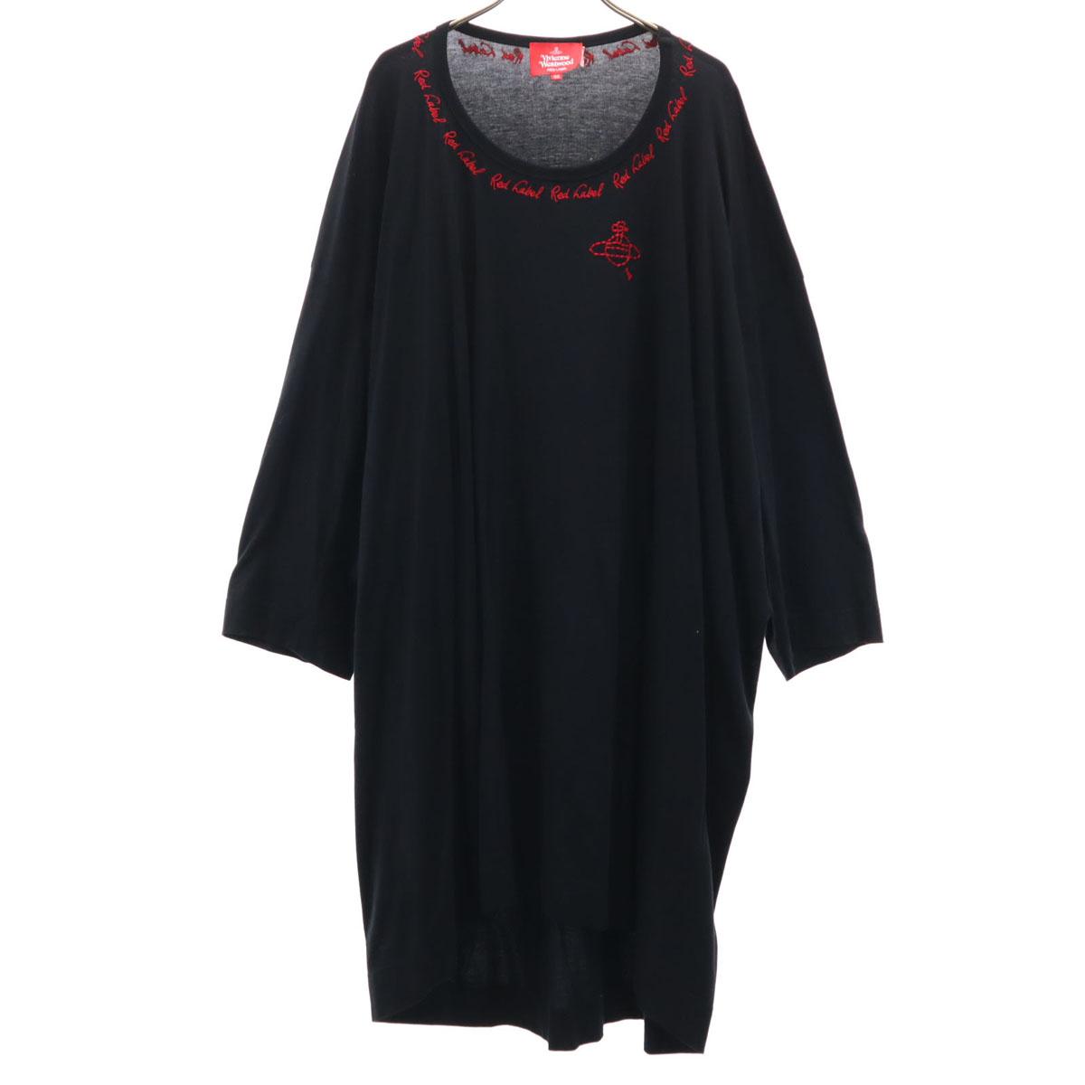 

Vivienne Westwood RED LABEL сделано в Японии Платье с длинным рукавом 0 0 черное Женское Б/У