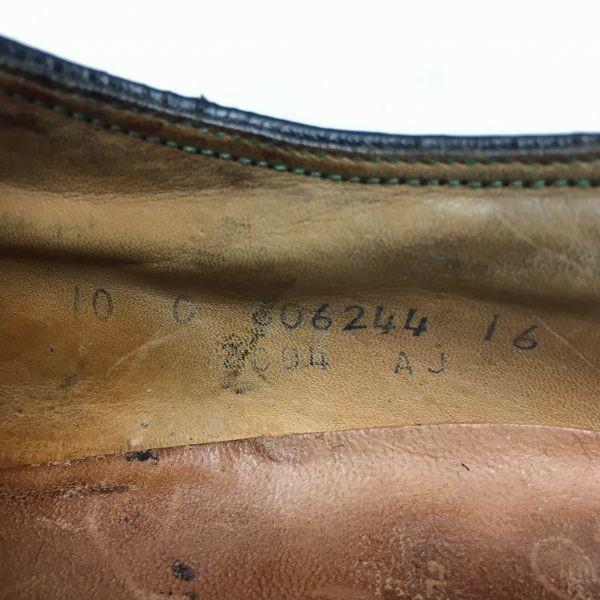 1979 Vintage FLORSHEIM Kenmoor Long Wingtip Business Shoes Black Size 10C 27.027.5(USED)