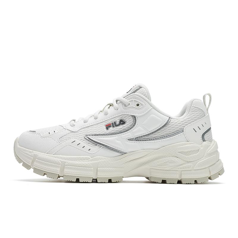 

Fila Серебристые туфли с зубцами Мода Удобные Амортизирующие Прочные Низкие Кроссовки для бега Женские кроссовки Белые F12W512101FSW 38