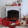 2pcs Christmas Wreath Storage Bag Plaid Holder Zippered Wreath Storage Box with Handle/ Holiday Garland Wreath Storage Container
