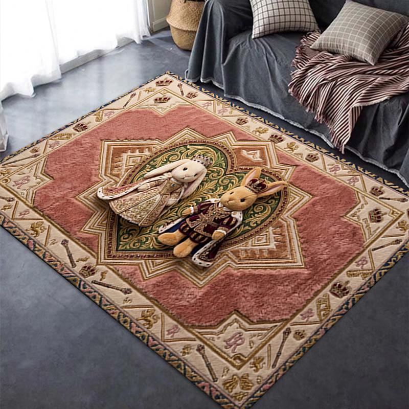 2025 New Cute Rabbit Carpet Rug for Living Room Bedroom Home Sofa Decoration,Kids play Non-slip Floor Mat08