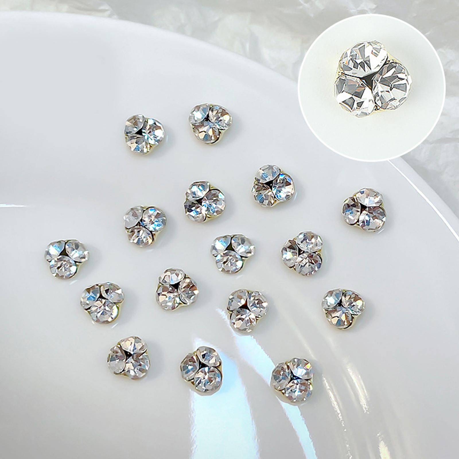 

10 шт. плоские стеклянные ногти стразы хрустальные подвески нейл-арт плоские драгоценные камни 3D украшения блестящий маникюр своими руками 5