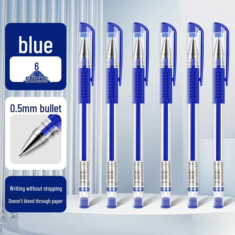 Deli Neutral Large Capacity 0.5mm Black & Red Ballpoint Pen for Students