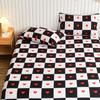 1Pc Fitted Sheet Print Bedsheets With Elastic Band Mattress Protector Soft Bed Cover Sabanas Para Cama Bed Linen (No Pillowcase)