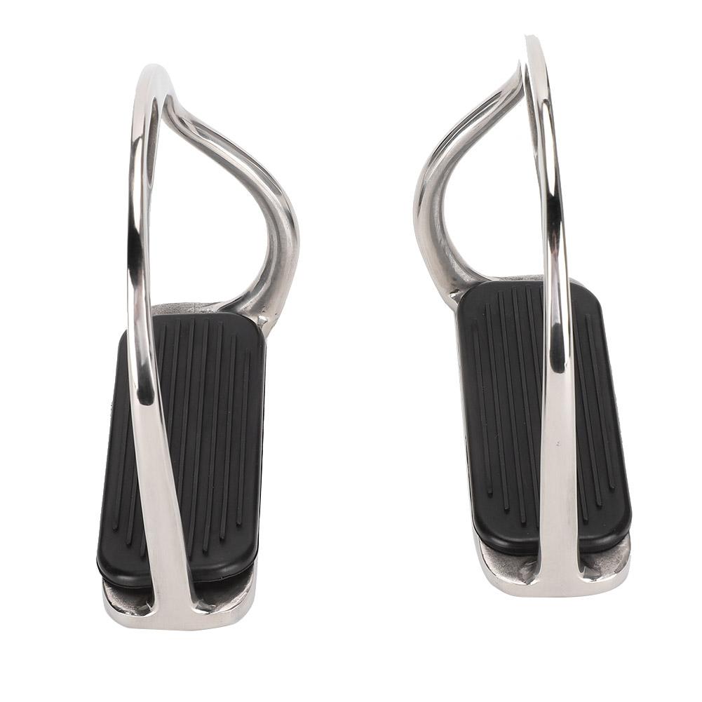 Stainless Steel Horse Stirrup AntiSlip Riding Equestrian Equipment Supplies with Rubber Pad