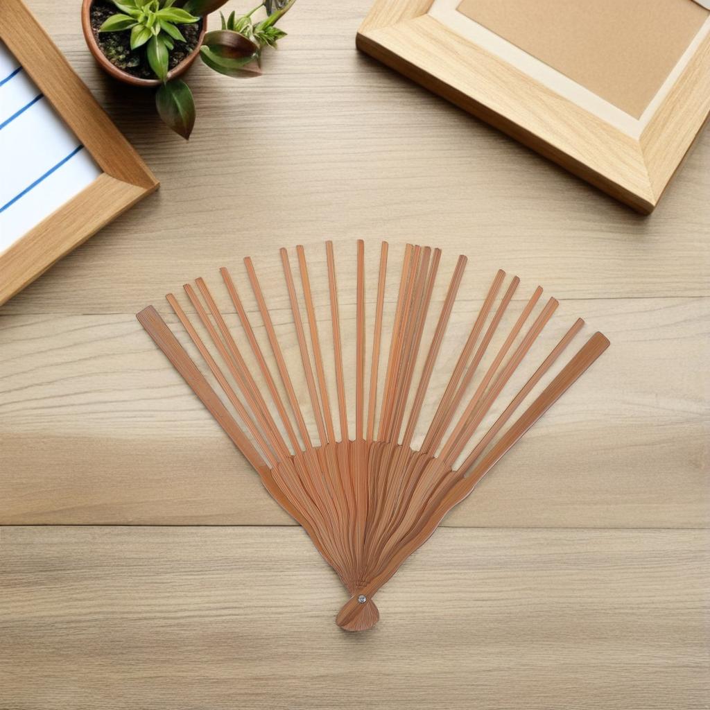 3Pcs Wood Folding Fan Frame Unfinished 22Cm DIY Hand Fan Material Japanese Style Creative Craft Kit for Festivals Shows