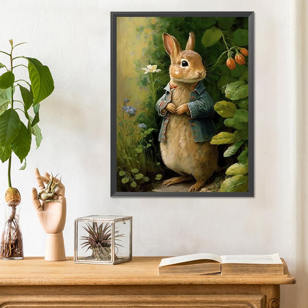 2pcs 5D DIY Full Round Drill Diamond Painting 2025 New Easter Bunny Kit Creative Household Decoration for Festival Party 30x40cm