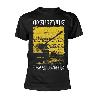 Camiseta masculina unissex Marduk Iron Dawn com estampa traseira