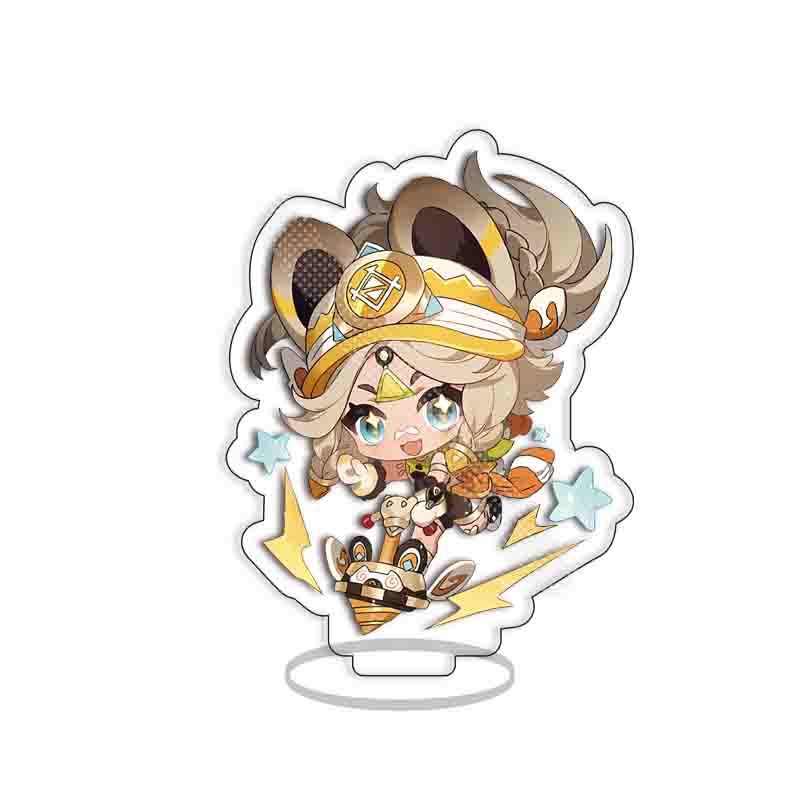 8cm Game Acrylic Stand Cute Interlayer Printing Cartoon Mualani Kachina Sethos Collection Desk Decoration Birthday Gifts